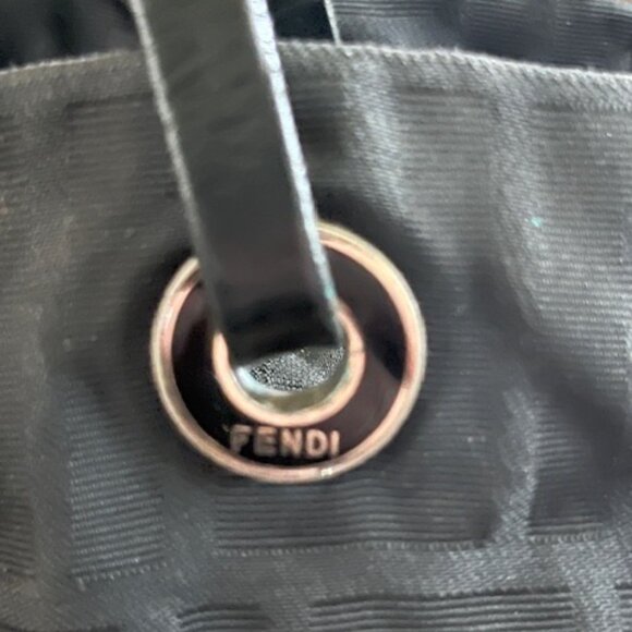 Vintage Fendi Zucca Tote-Black. - Picture 6 of 9